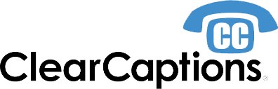 ClearCaptions logo.