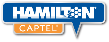 Hamilton CapTel logo.