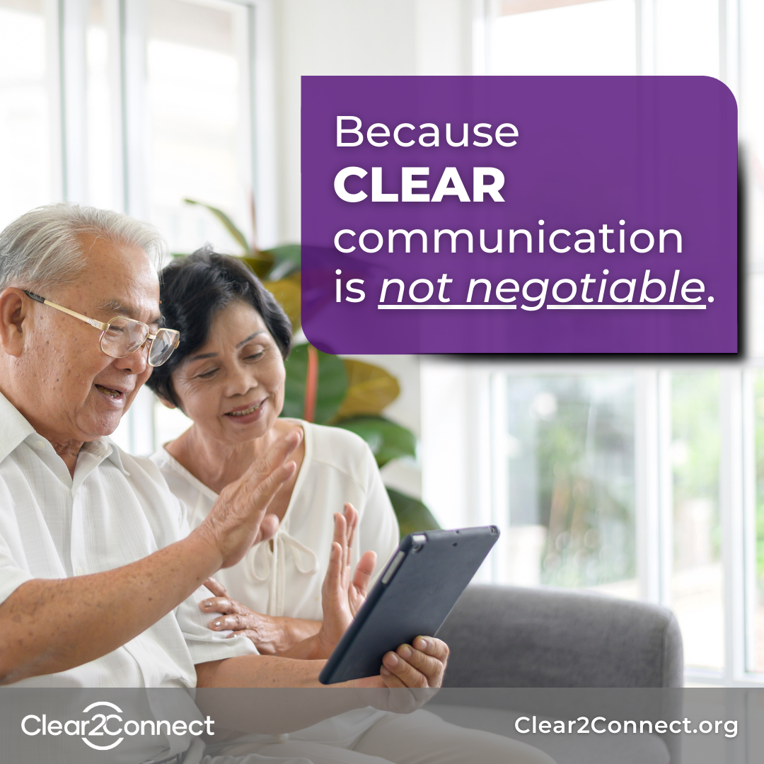 Clear communication is not negotiable graphic
