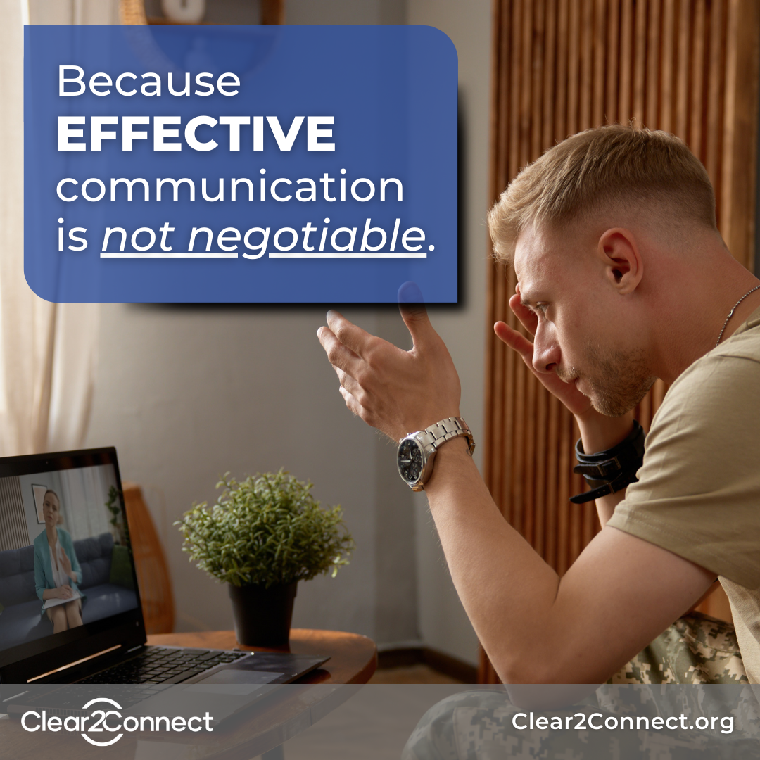 Effective communication is not negotiable graphic