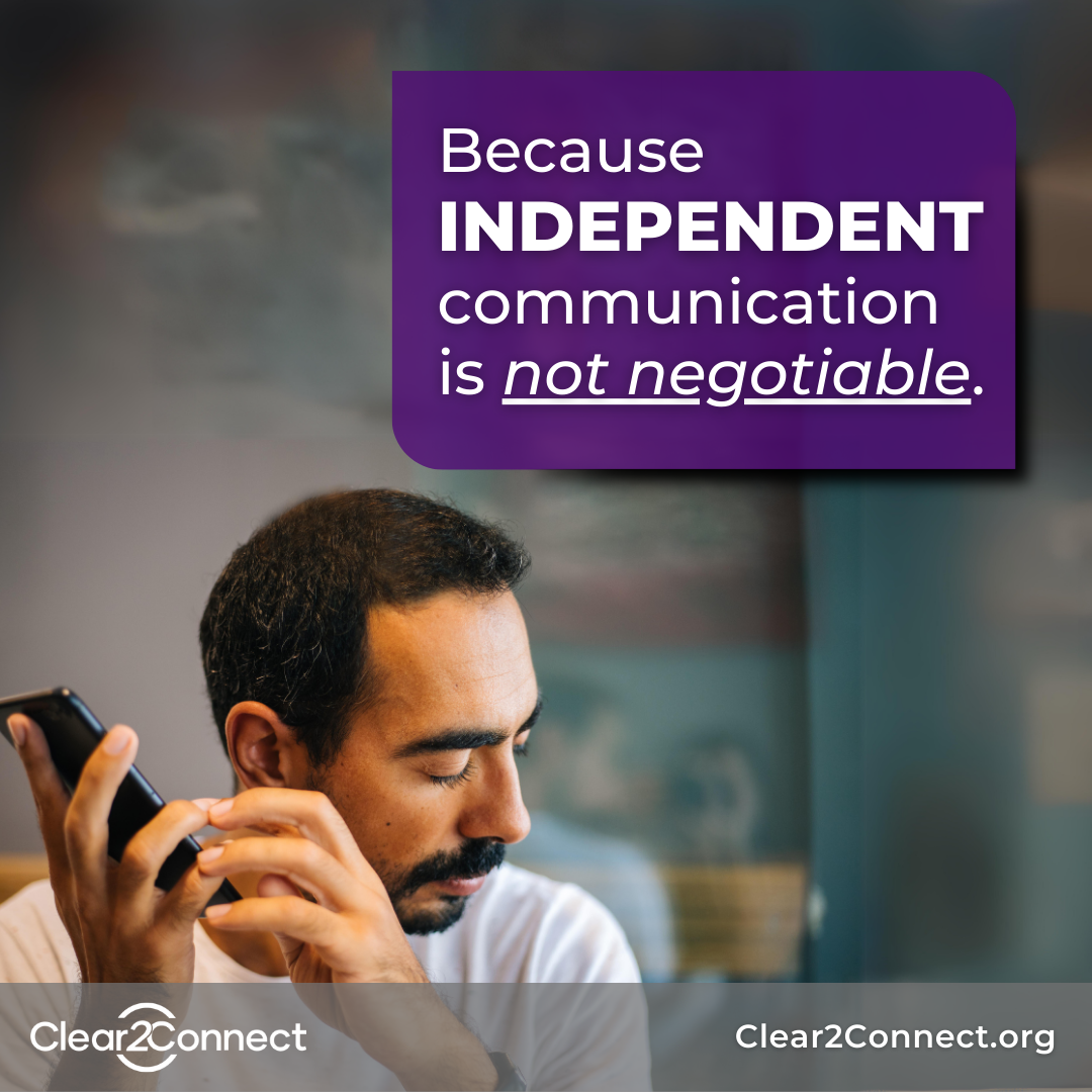 Independent communication is not negotiable graphic
