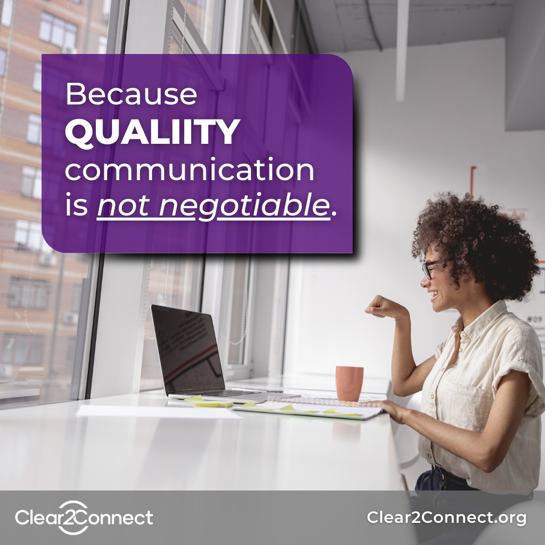 Quality communication is not negotiable graphic