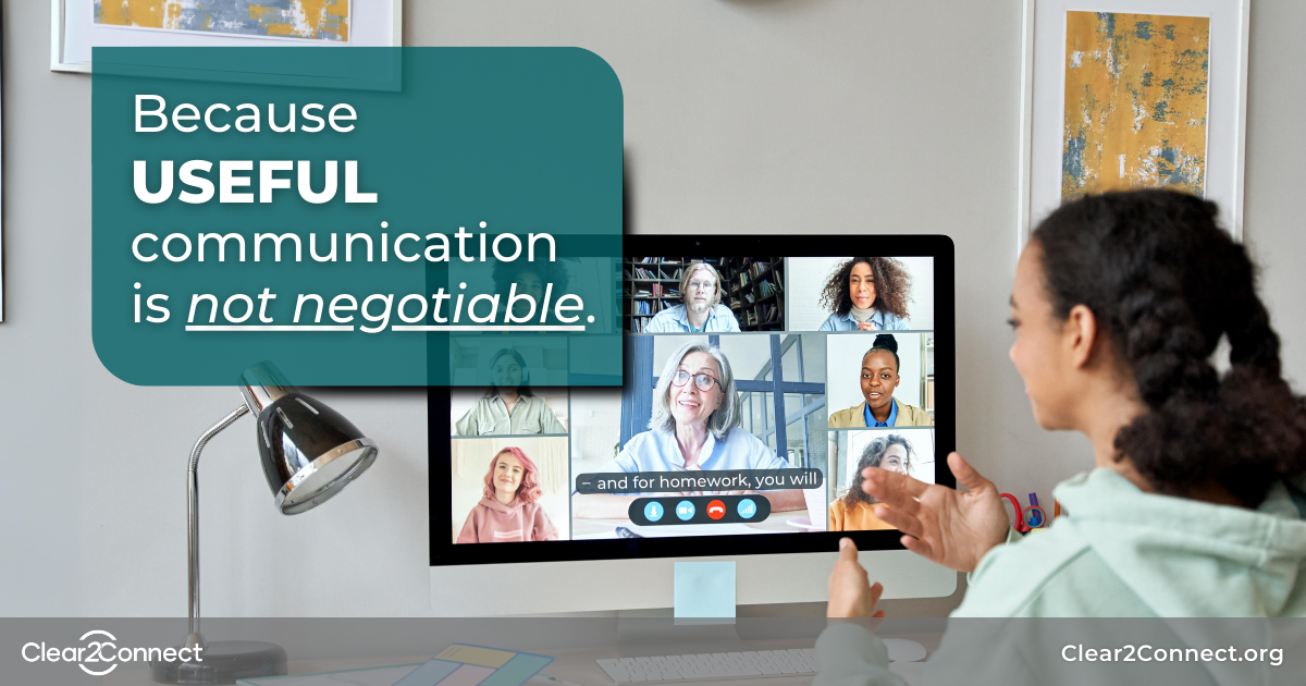 Useful communication is not negotiable graphic